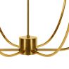 Buy Gold Ceiling Chandelier with 6 Shades - Derny Gold 61335 - in the UK