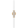 Buy LED Wall Lamp Tube in Metal and Glass - Vintage - Wida Brass 61337 - in the UK