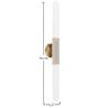 Buy LED Wall Lamp Tube in Metal and Glass - Vintage - Wida Brass 61337 at MyFaktory
