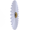 Buy Wall Lamp Applique Flower in White and Gold Metal - 30CM White 61338 in the United Kingdom