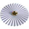 Buy Wall Lamp Applique Flower in White and Gold Metal - 30CM White 61338 with a guarantee