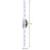 Buy Wall Lamp Applique Flower in White and Gold Metal - 40CM White 61339 in the United Kingdom