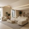 Buy Large Contemporary and Modern Design Rug - Beige (200x290 cm) - Santorini Grey 61378 - prices