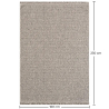 Buy Large Contemporary and Modern Design Rug - Beige (160x230 cm) - Kesta Grey 61379 home delivery