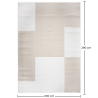 Buy Rug Large Contemporary Modern Design - Beige (290x200 cm) - Canra Beige 61357 in the United Kingdom