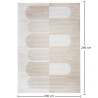 Buy Rug Large Contemporary Modern Design - Beige (290x200 cm) - Furna Beige 61360 in the United Kingdom