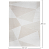 Buy Rug Large Contemporary Modern Design - Beige (290x200 cm) - Ritoy Beige 61365 in the United Kingdom