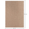 Buy Carpet - (290x200 cm) - Larot Brown 61443 at MyFaktory