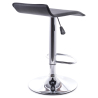 Buy Swivel Chromed Metal Office Bar Stool - Height Adjustable Black 49744 in the United Kingdom