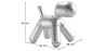 Buy Aviator pony chair - aluminum finish Silver 26715 in the United Kingdom