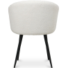 Buy Upholstered Dining Chair in Bouclé - Vurel White 61300 - in the UK