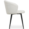 Buy Upholstered Dining Chair in Bouclé - Vurel White 61300 in the United Kingdom