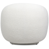 Buy Upholstered Armchair in Bouclé Fabric - Curved Design - Wendry White 61302 - in the UK
