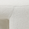 Buy Ottoman Upholstered in Bouclé Fabric - Loriel White 61303 - in the UK