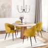 Buy Corduroy Upholstered Dining Chair - Imperial  Wine 61448 in the United Kingdom