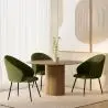 Buy Dining Chair Upholstered in Velvet - Yukon Olive 61449 in the United Kingdom