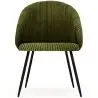 Buy Dining Chair Upholstered in Velvet - Yukon Olive 61449 - in the UK