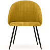 Buy Dining Chair Upholstered in Velvet - Yukon Mustard 61449 - in the UK