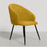 Buy Dining Chair Upholstered in Velvet - Yukon Mustard 61449 in the United Kingdom