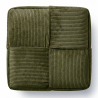 Buy Square Corduroy Upholstered Pouf - Modern Design - Dice Ivory 61451 - in the UK