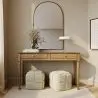 Buy Square Corduroy Upholstered Pouf - Modern Design - Dice Ivory 61451 - prices