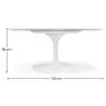 Buy Tulip Table - Marble - 110cm Marble 13302 - in the UK