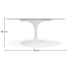 Buy Tulip Table - Marble - 110cm Marble 13302 - in the UK