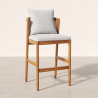 Buy High Outdoor Teak Wood Stool with Cushions - Aran Natural 61324 - prices