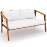 Buy Outdoor Teak Wood Sofa - 2/3 Seater - 140 CM - Aran Natural 61327 at MyFaktory