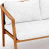 Buy Outdoor Teak Wood Sofa - 140 CM - Aran Natural 61327 - in the UK