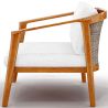 Buy Outdoor Teak Wood Armchair - Aran Natural 61325 in the United Kingdom