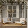 Buy Teak Outdoor Armchair - Audrey  Natural 61456 in the United Kingdom
