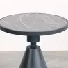 Buy Metal and Slate Side Table - Randall  Grey 61464 home delivery