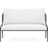 Buy Outdoor Sofa 135cm - Aluminum and Synthetic Rattan - Brewa Grey 61463 - prices