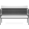 Buy Outdoor Sofa 135cm - Aluminum and Synthetic Rattan - Brewa Grey 61463 home delivery