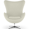 Buy Armchair with armrests - Bouclé upholstery - Bold White 61468 - in the UK