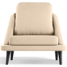 Buy Velvet Upholstered Armchair - Scandinavian Style - Luxe Plaza White 61479 - in the UK