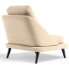 Buy Velvet Upholstered Armchair - Scandinavian Style - Luxe Plaza White 61479 home delivery