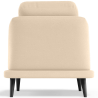 Buy Velvet Upholstered Armchair - Scandinavian Style - Luxe Plaza White 61479 with a guarantee
