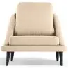 Buy Velvet Upholstered Armchair - Scandinavian Style - Luxe Plaza White 61479 - in the UK