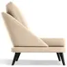 Buy Velvet Upholstered Armchair - Scandinavian Style - Luxe Plaza White 61479 in the United Kingdom