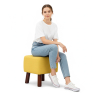 Buy Jonah scandinavian style Footstool - Fabric Yellow 55340 at MyFaktory