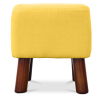 Buy Jonah scandinavian style Footstool - Fabric Yellow 55340 - in the UK