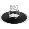 Buy Dining Table Round Wooden with Steel Legs – Jany White 16314 in the United Kingdom