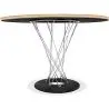 Buy Dining Table Round Wooden with Steel Legs – Jany White 16314 - in the UK