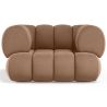 Buy Velvet Upholstered Armchair - Modern Style - Curve Premium Cream 61487 - in the UK