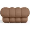 Buy Velvet Upholstered Armchair - Modern Style - Curve Premium Cream 61487 with a guarantee