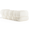 Buy Bouclé Upholstered Sofa - Modern Style - 2/3 Seater - Curved Premium White 61488 - in the UK