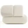 Buy Bouclé Upholstered Sofa - Modern Style - 2/3 Seater - Curved Premium White 61488 at MyFaktory