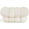 Buy Armchair Upholstered in Bouclé Fabric - Modern Style - Curve Premium White 61489 home delivery